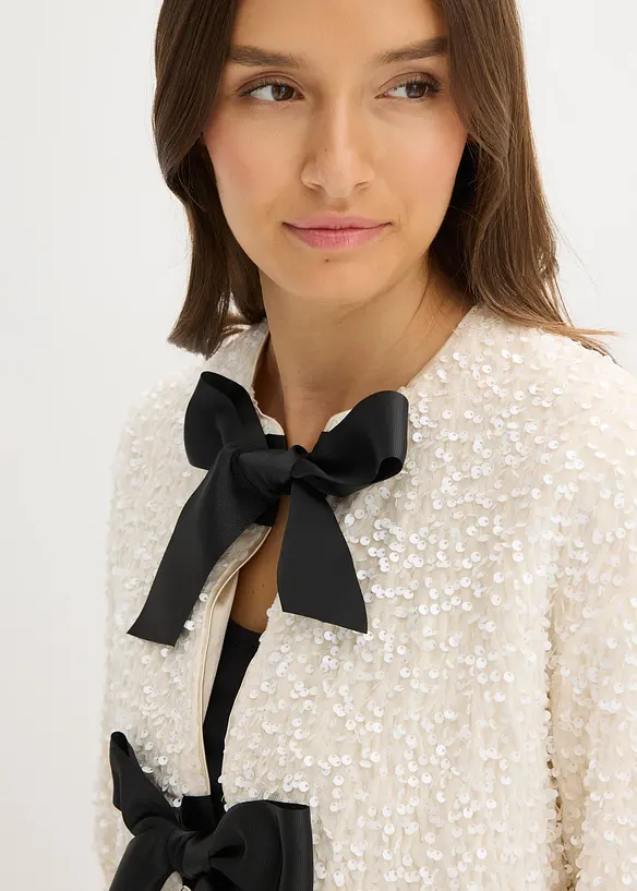 kurze Pailletten-Jacke, bonprix