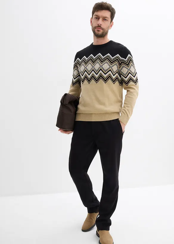 Pull à motif norvégien, bonprix