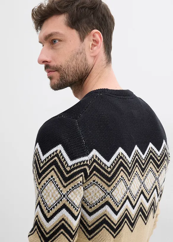 Pull à motif norvégien, bonprix