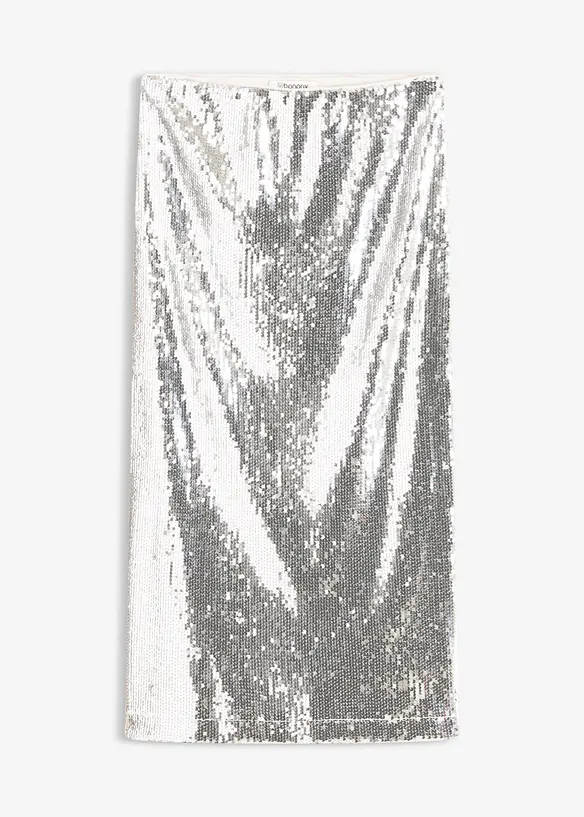 Pailletten-Midirock, bonprix