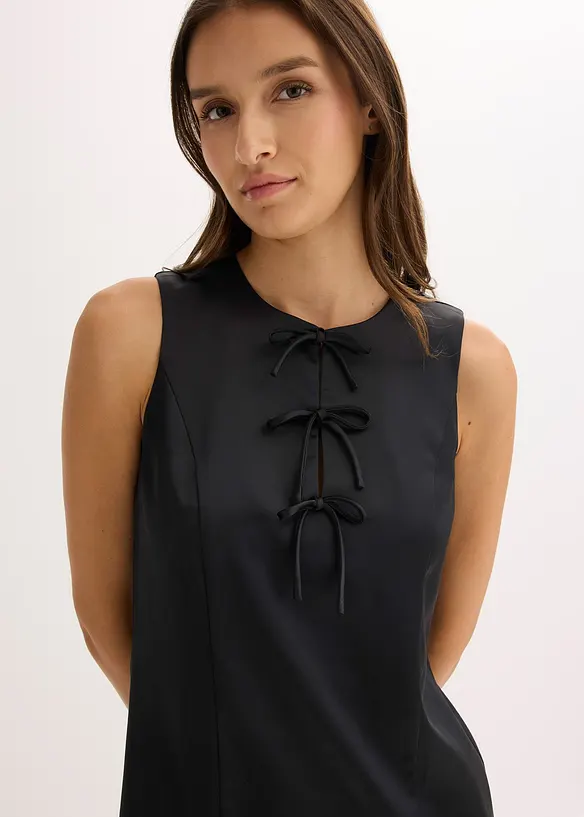Minikleid aus glänzendem Satin, bonprix
