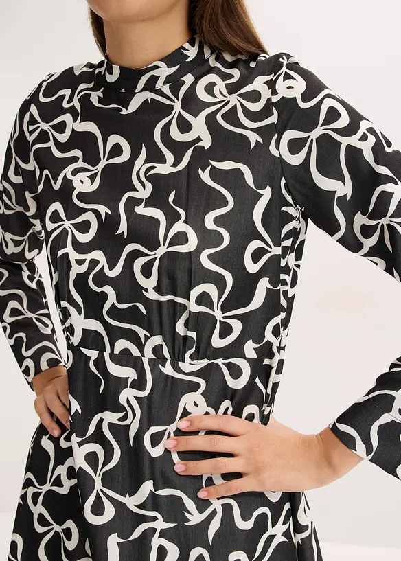 Midikleid aus fließendem Viskose-Mix, bonprix