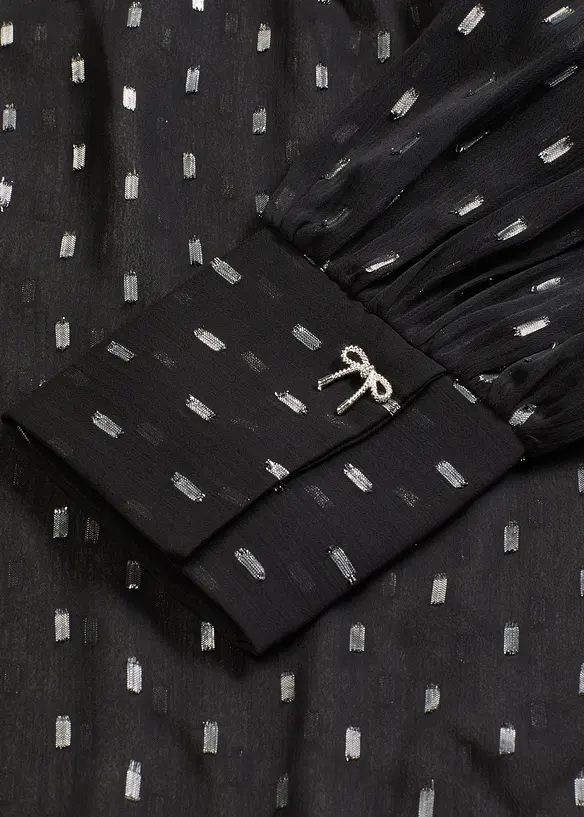 Transparente Schlupfbluse, bonprix