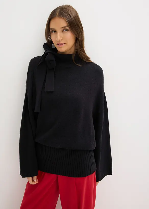 Oversize-Pullover aus softem Viskose-Mix, bonprix