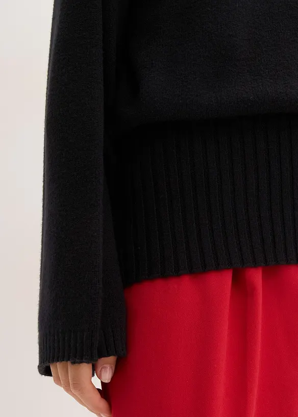 Oversize-Pullover aus softem Viskose-Mix, bonprix