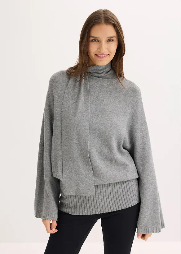 Pull oversize et doux en viscose majoritaire, bonprix