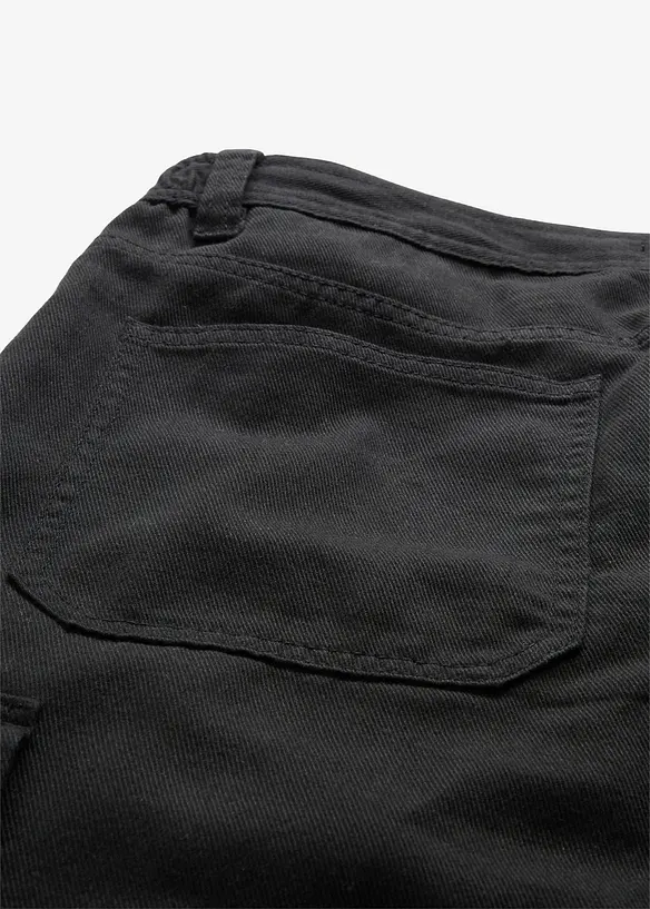 Pantalon chaud loose à poches cargo et taille élastiquée, droit, bonprix
