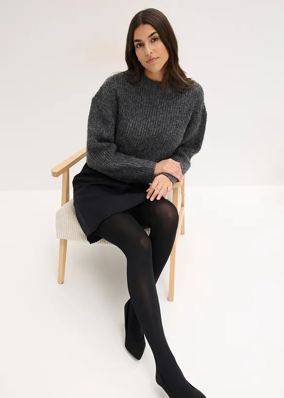 Formende ultra-blickdichte Strumpfhose mit  Belly-Control und Komfortbündchen, 80 DEN, bonprix