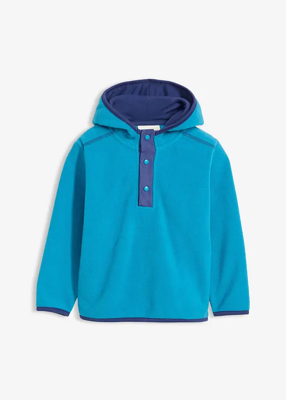Fleecepullover mit Kapuze, bonprix