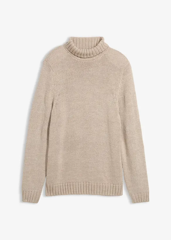 Pull col roulé, bonprix