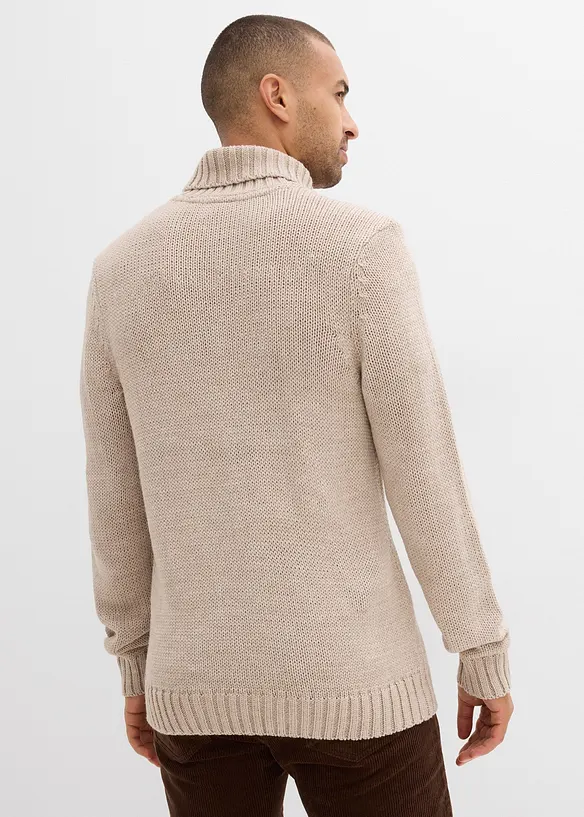 Pull col roulé, bonprix