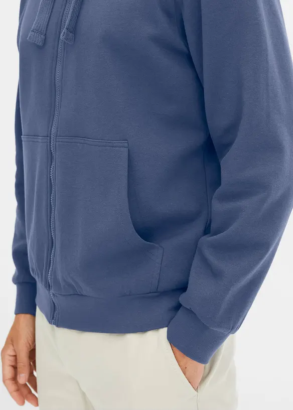 Sweat zippé à capuche, bonprix