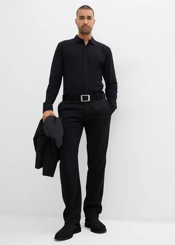 Super-Stretchhemd aus Baumwoll-Piqu&eacute;, Slim Fit, bonprix