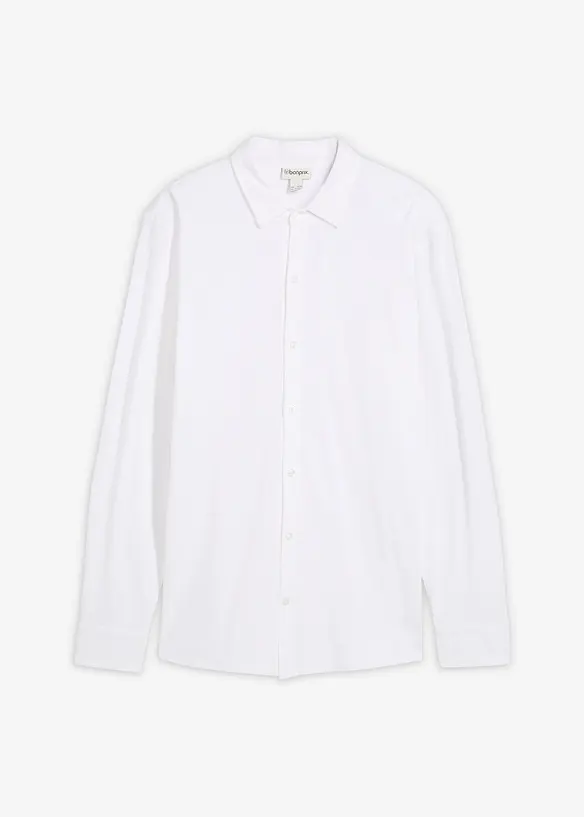 Super-Stretchhemd aus Baumwoll-Piqué, Slim Fit, bonprix