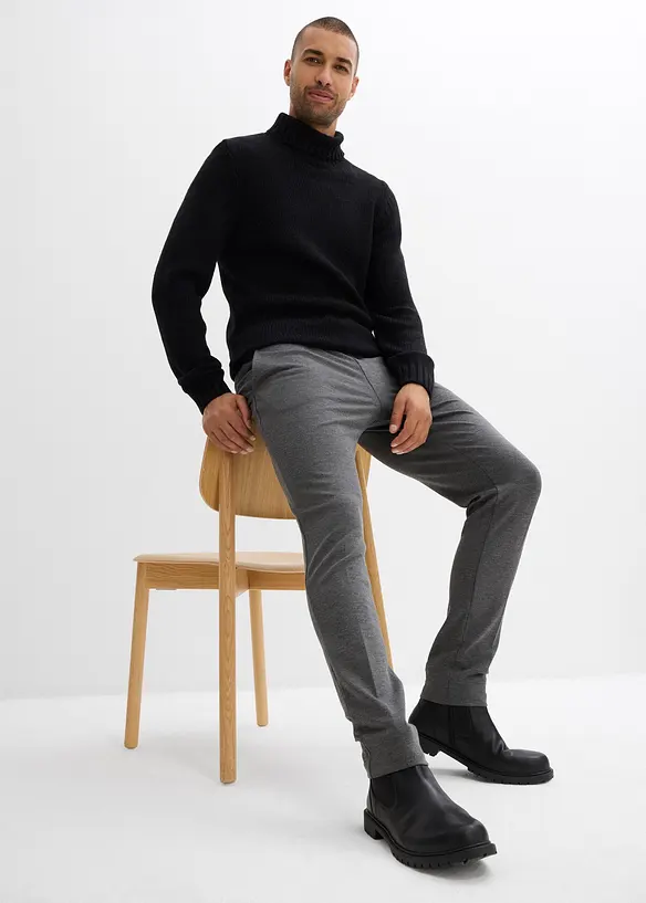 Pantalon élastiqué, coupe slim, bonprix