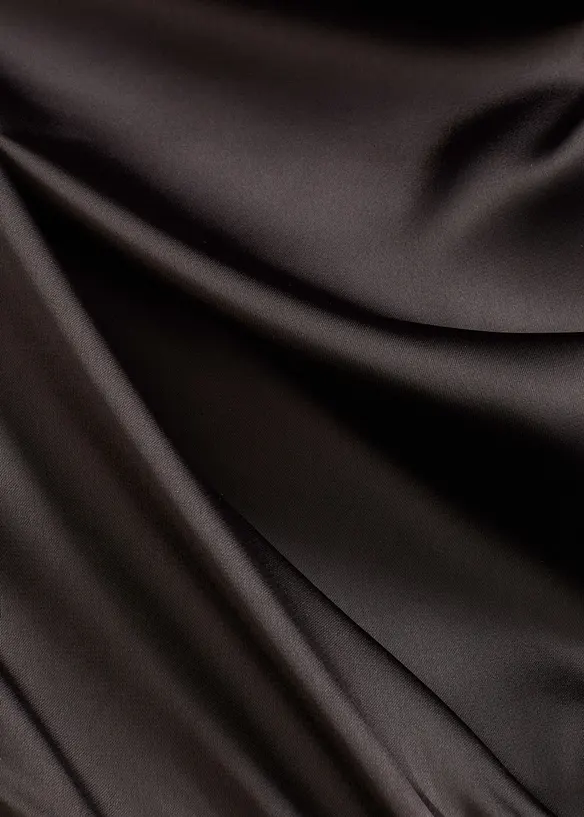 Midikleid aus glänzendem Satin, bonprix