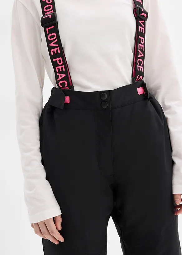 Skihose mit abnehmbaren Trägern, wasserdicht, bonprix