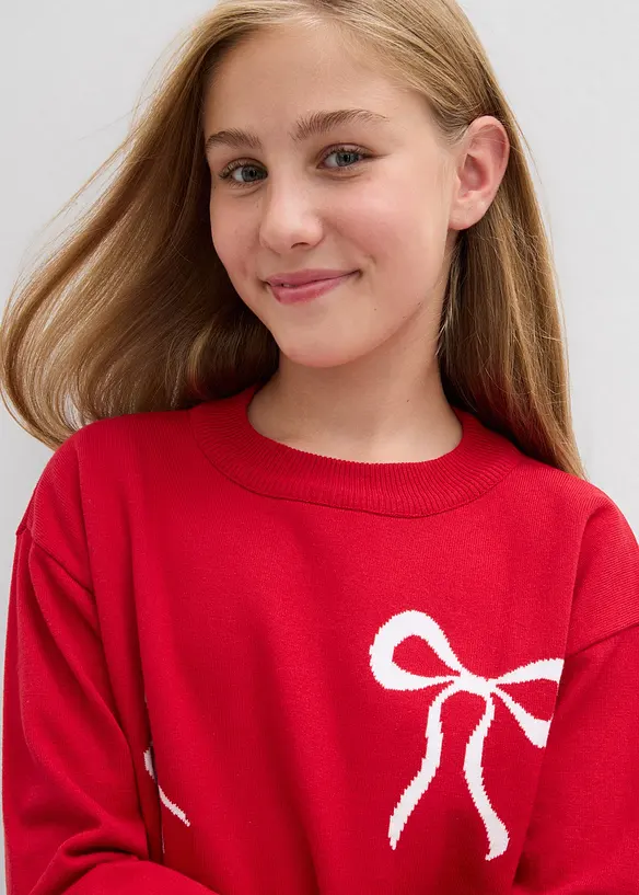 Pull en fine maille avec détail nœud, bonprix