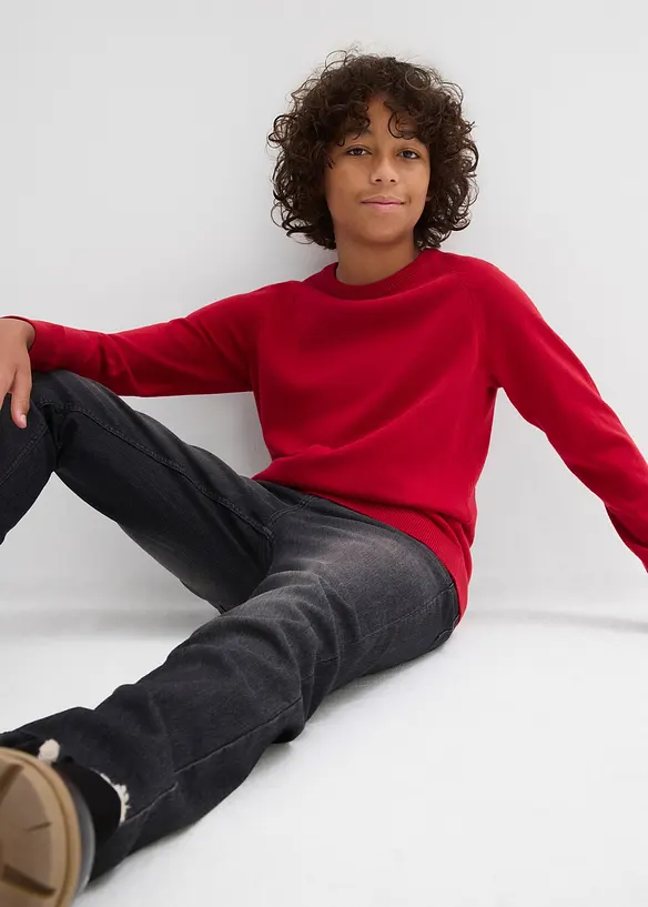 Feinstrickpullover aus reiner Baumwolle, bonprix