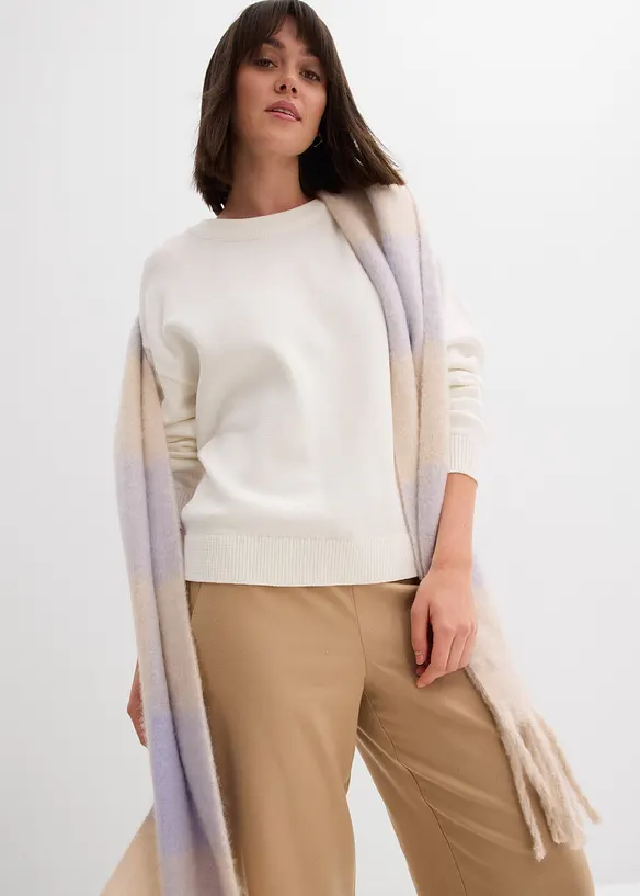 Pull oversize 100% coton, bonprix