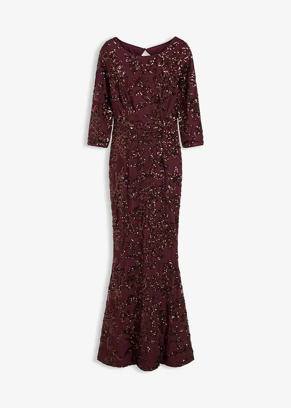 Robe à sequins avec découpe dos, bonprix