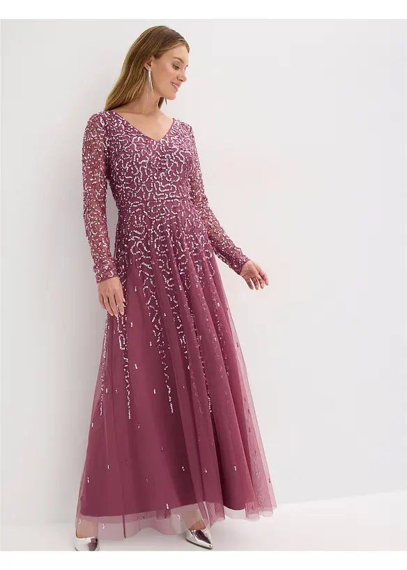 Maxi- oder Abendkleid mit Pailletten, bonprix