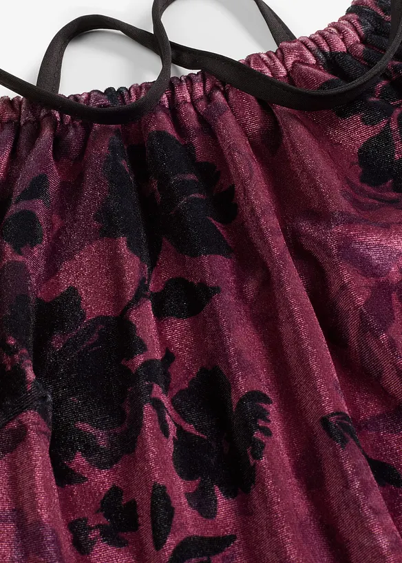 Maxikleid aus glänzendem Samt, bonprix