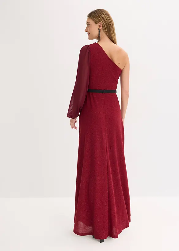 One-Shoulder-Kleid mit Glitzer, bonprix