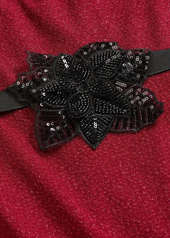 One-Shoulder-Kleid mit Glitzer, bonprix