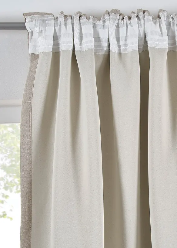 Verdunkelungsvorhang doppellagig (1er Pack), bonprix