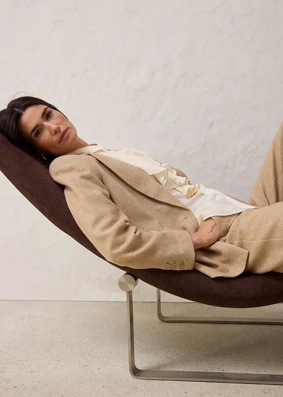 Wollblazer mit Fischgratmuster, bonprix