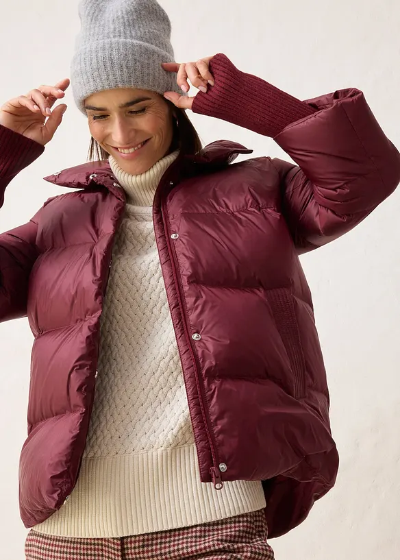 Doudoune à manches en maille, bonprix