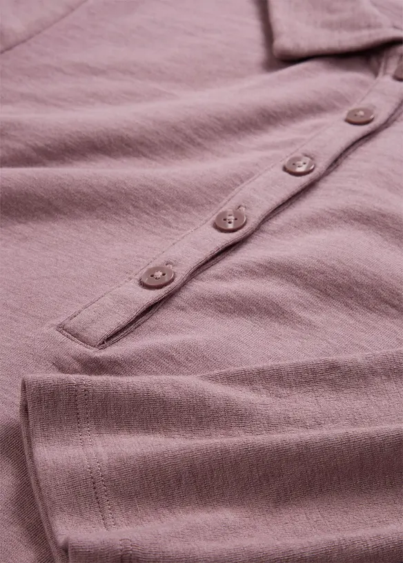 Poloshirt mit Woll-Anteil, bonprix