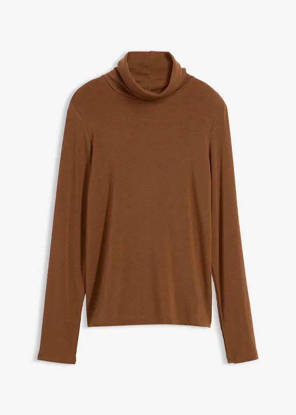Rollkragenshirt mit Woll-Anteil, bonprix