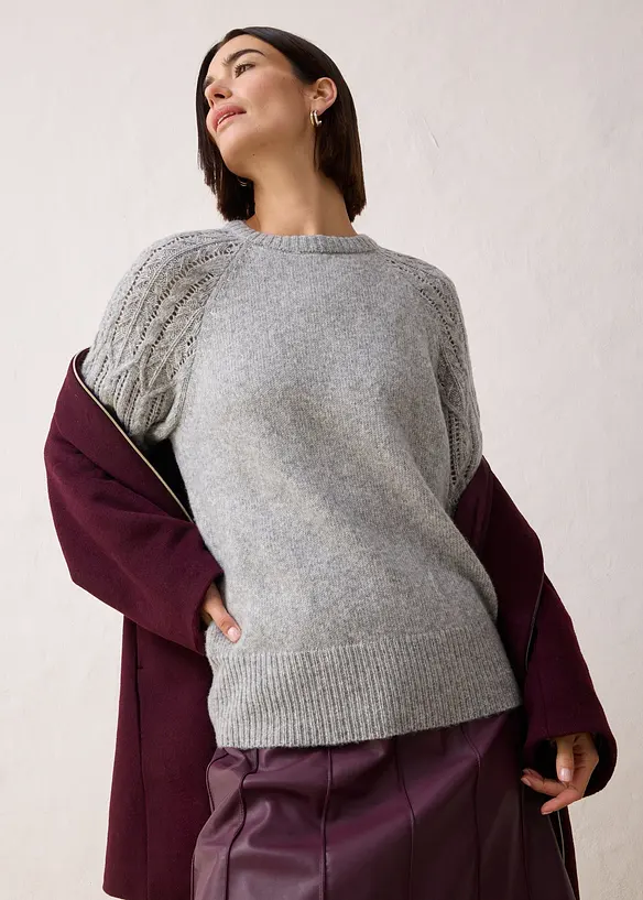 Pullover mit Woll-Anteil, bonprix