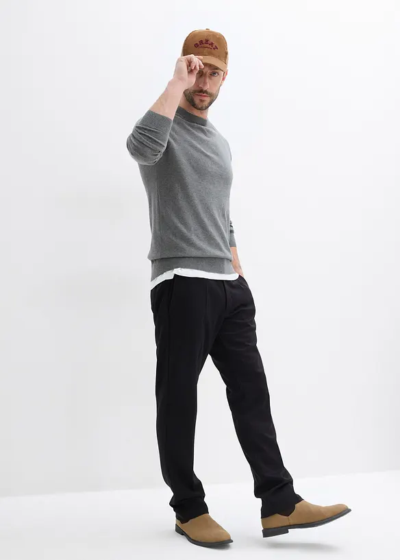 Feinstrickpullover (2er Pack) aus reiner Baumwolle, bonprix