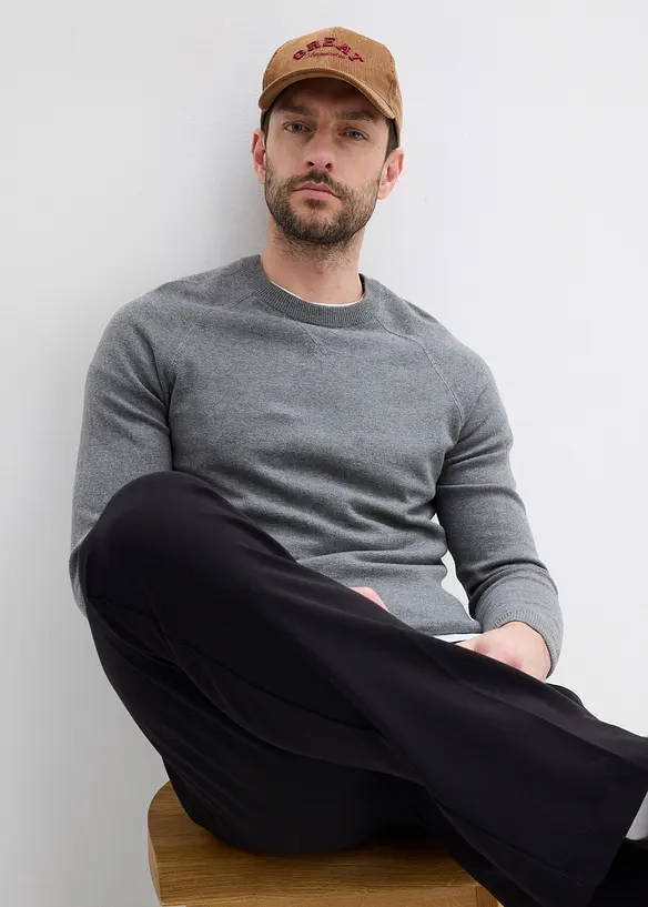 Feinstrickpullover (2er Pack) aus reiner Baumwolle, bonprix