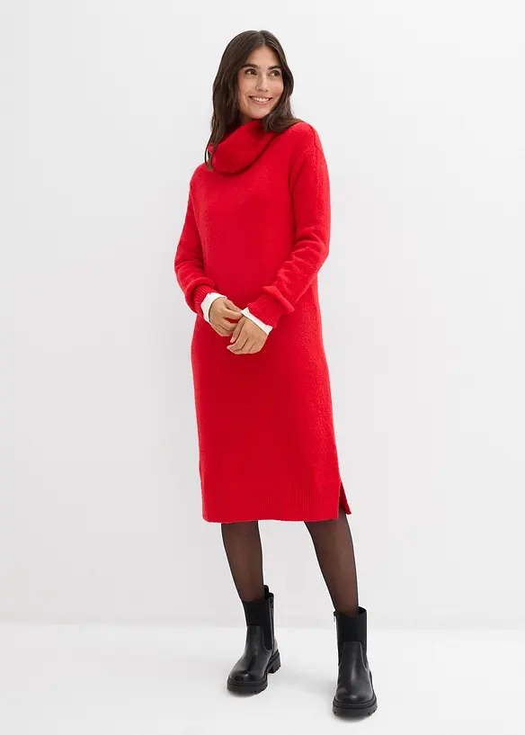 Robe pull oversize &agrave; col boule, bonprix