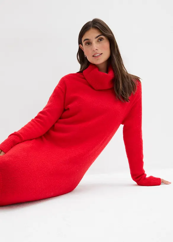 Robe pull oversize &agrave; col boule, bonprix