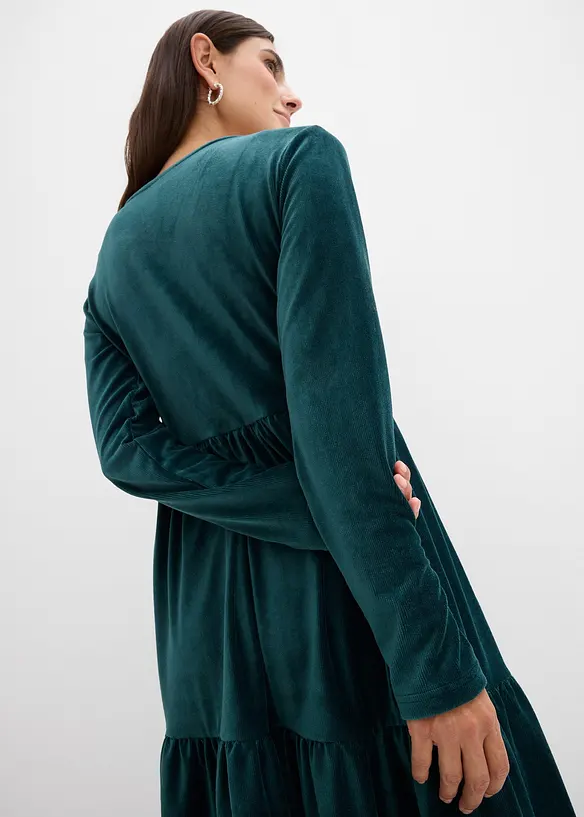 Robe courte en velours extensible, bonprix