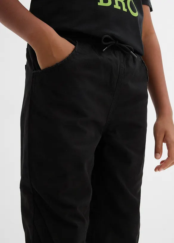 Pantalon jogger regular &agrave; doublure thermique en jersey, bonprix
