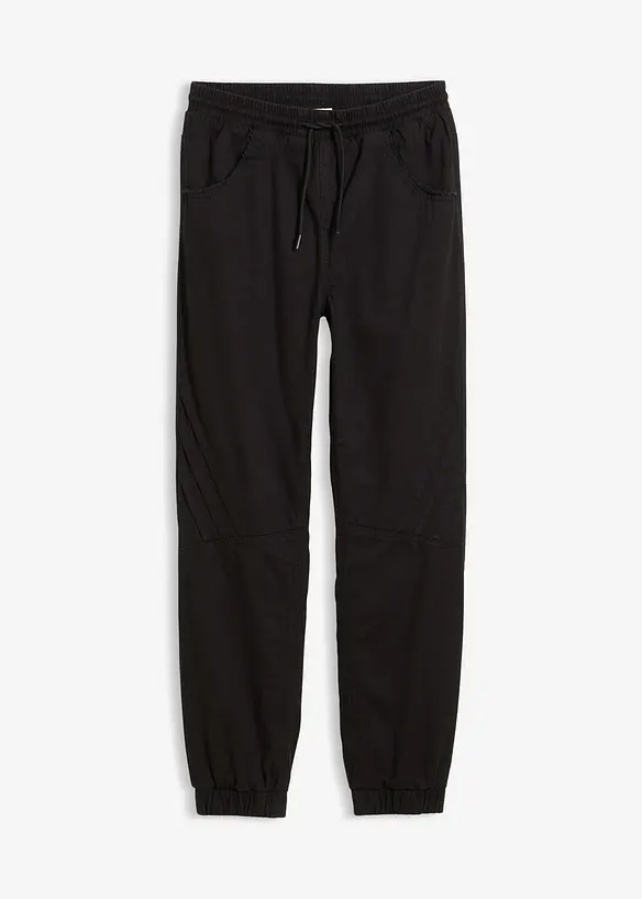 Pantalon jogger regular &agrave; doublure thermique en jersey, bonprix