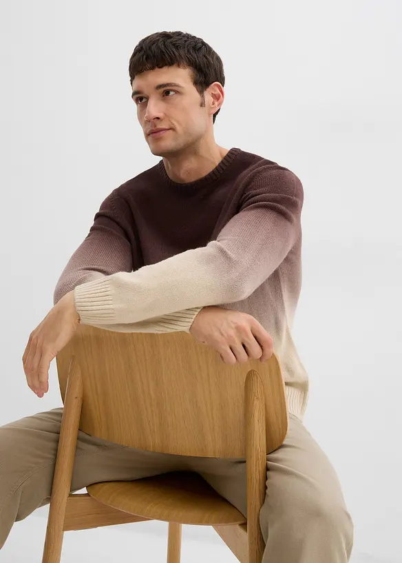 Feinstrickpullover mit Farbverlauf, bonprix