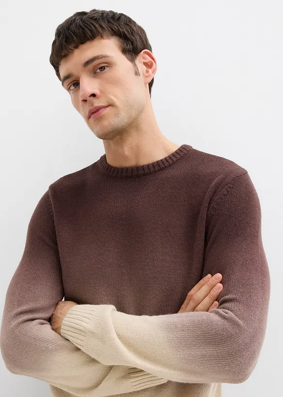Feinstrickpullover mit Farbverlauf, bonprix