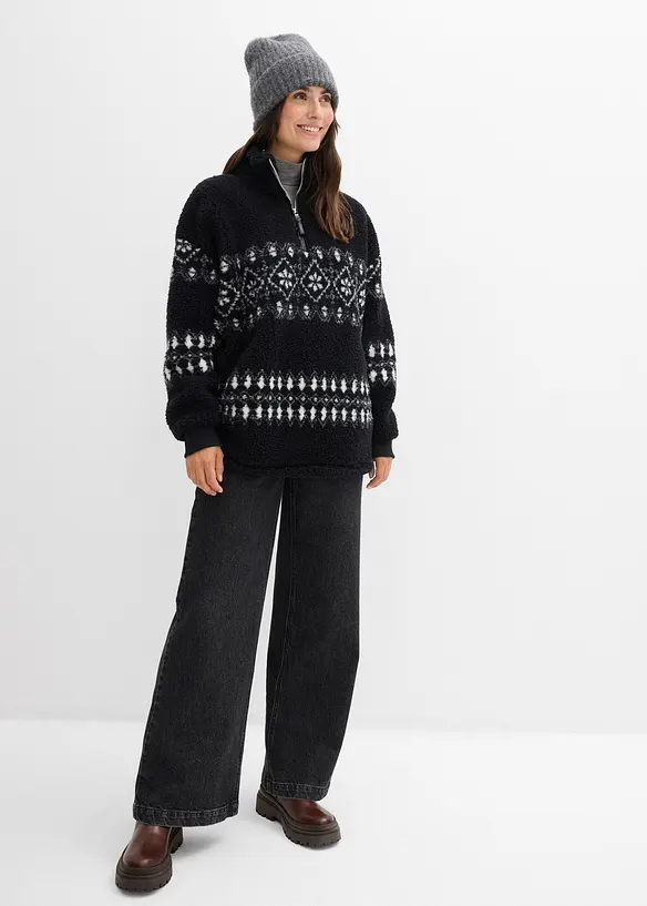 Teddy-Fleeceshirt, bonprix