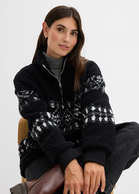 Teddy-Fleeceshirt, bonprix