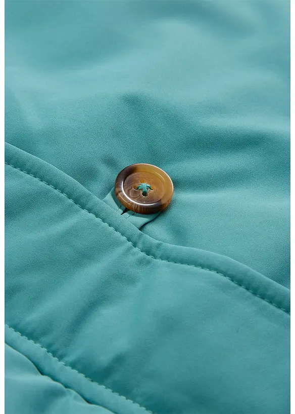 Wintermantel mit Teddyfell in der Kapuze, bonprix