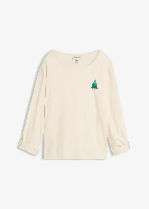 Langarmshirt aus reiner Bio-Baumwolle, bonprix