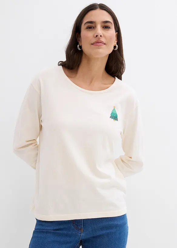 Langarmshirt aus reiner Bio-Baumwolle, bonprix