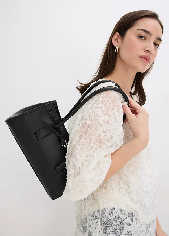 Blouse à motif floral texturé, bonprix